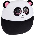 TY- Squish a Boos Kissen, Motiv Paris der Panda, 40 cm, Weiß/Schwarz