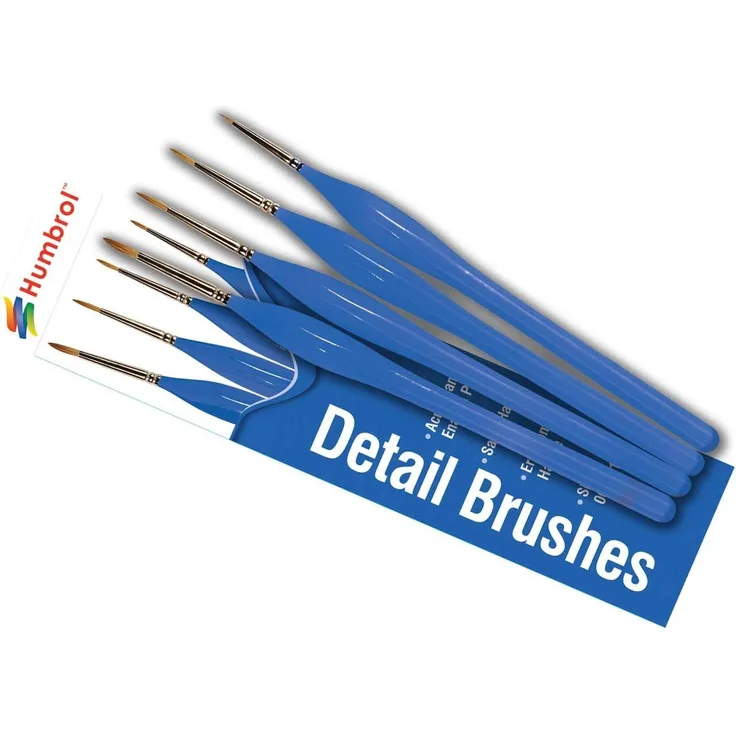 Humbrol AG4304 Detail Sable Brush Pack Sizes 00, 0, 1, 2