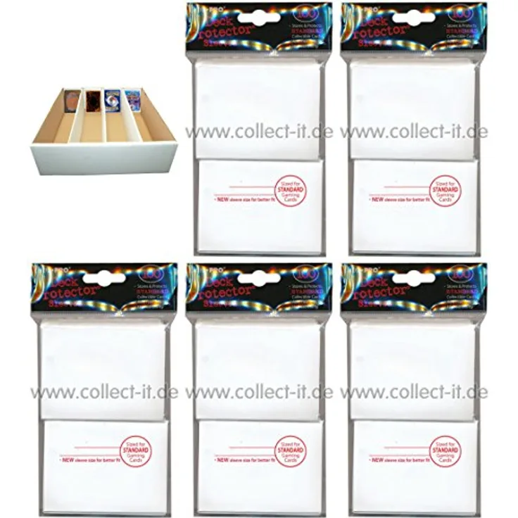 collect-it - Riesen Deck-Box Weiß inkl. 500 Hüllen