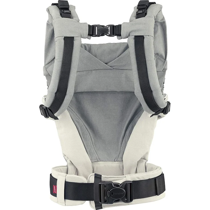 Manduca 'XT Cotton' Babytrage 2020, 3 Tragepositionen, in Grey White – Bild 4