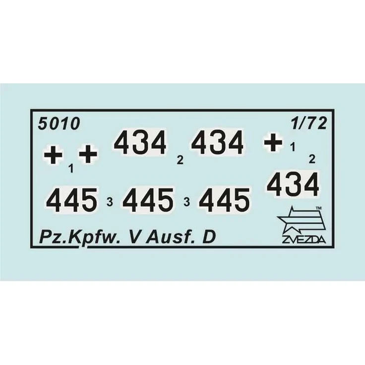 Zvezda Panzerkampfw. V Panther Ausf. D 1:72 (5010) – Bild 3