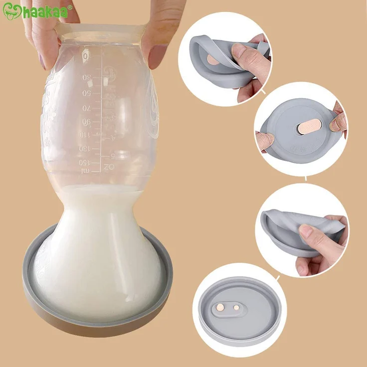haakaa Silikondeckel, Silikonkappe, für Alle haakaa Manuelle Milchpumpe, Gesund und Harmlos, 10. 5 x 2. 3 cm – Bild 3