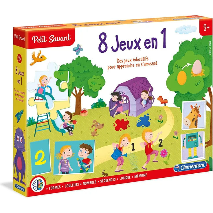 Clementoni – 62543.7 – Lernspiel – 8 Spiele in 1 – 3 bis 6 Jahre