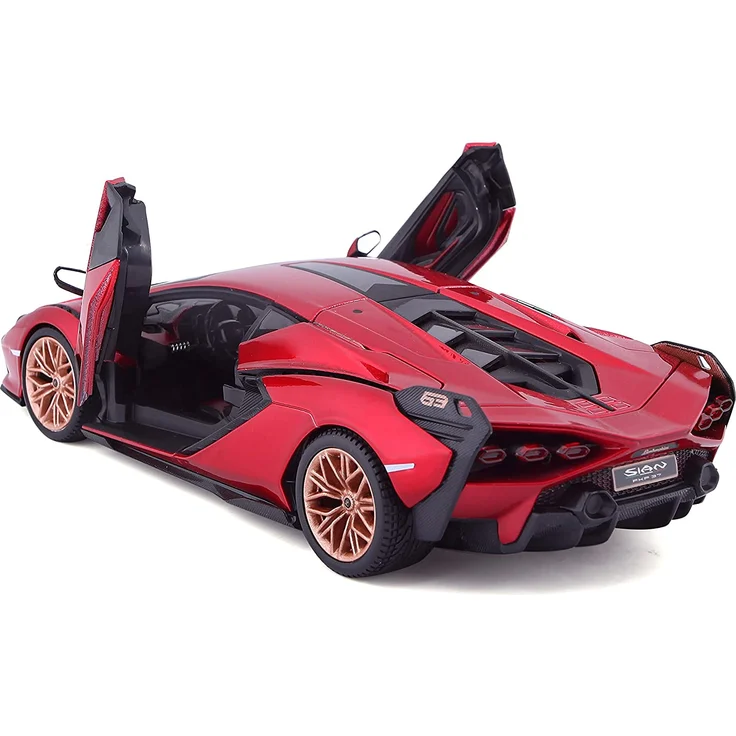Bburago 18-21099R Lamborghini Sian FKP 37 Modellauto im Maßstab 1:24, rot – Bild 2