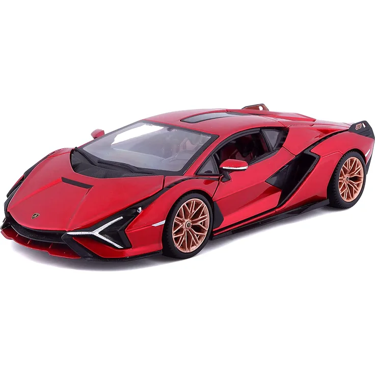 Bburago 18-21099R Lamborghini Sian FKP 37 Modellauto im Maßstab 1:24, rot