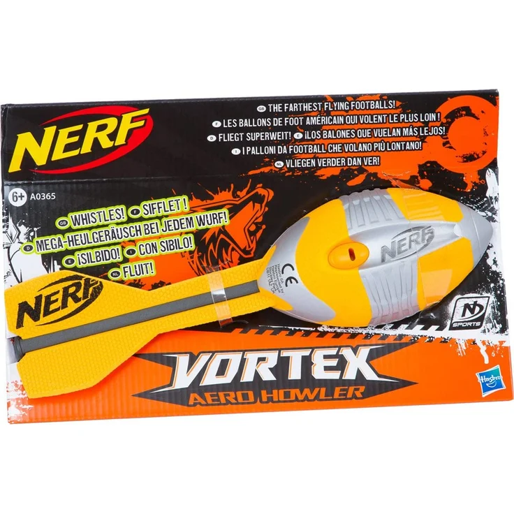 Hasbro Nerf n-Sports Vortex Aero Howler Football – Waffen Spielzeug (6 Jahr (E), Kinder/Mädchen, grün, Silber, Nerf Sports, 1 Stück (S)) – Bild 2