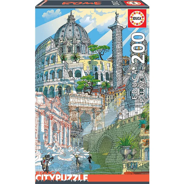 Educa 18468 Roma City Puzzle´ 200 Teile Kinderpuzzle