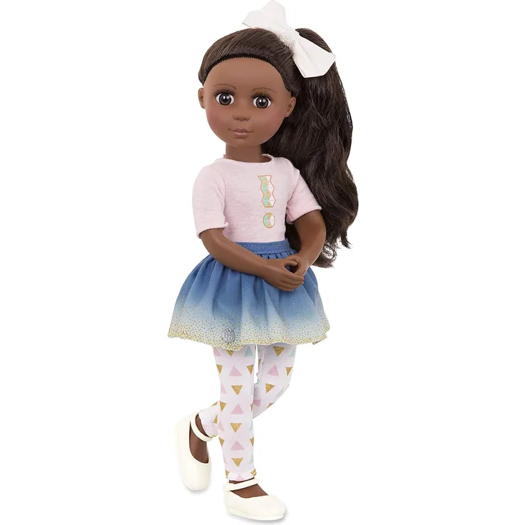Glitter Girls Puppe Keltie – Bewegliche 36cm Puppe mit Kleidung, Zubehör und langen Haaren zum Frisieren - Spielzeug ab 3 Jahren (7 Teile)