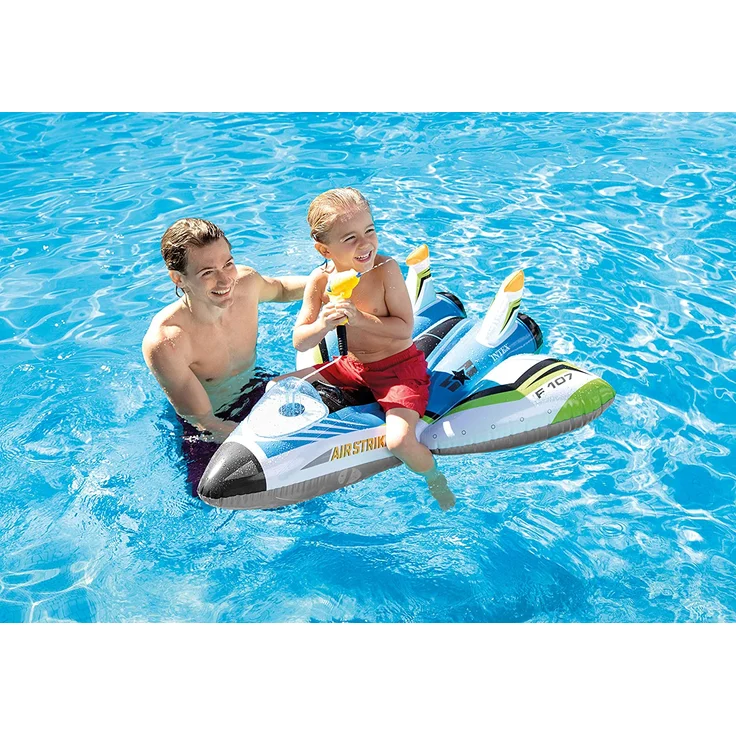 Intex aufblasbares Fahrzeug Flugzeug Junior 117 cm Vinylblau – Bild 8