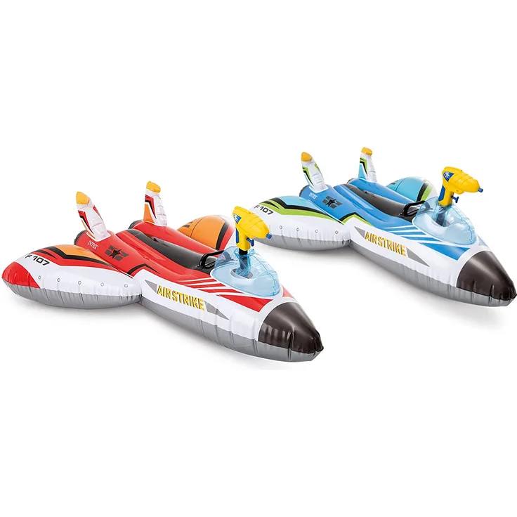 Intex aufblasbares Fahrzeug Flugzeug Junior 117 cm Vinylblau