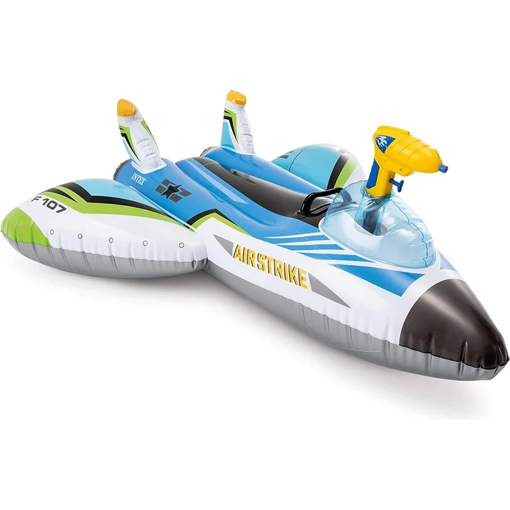 Intex aufblasbares Fahrzeug Flugzeug Junior 117 cm Vinylblau – Bild 3