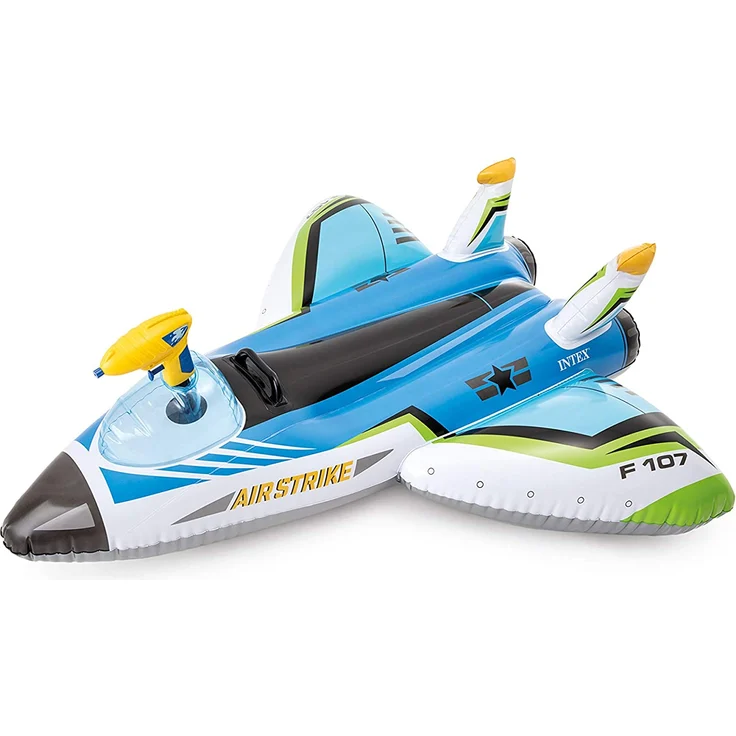 Intex aufblasbares Fahrzeug Flugzeug Junior 117 cm Vinylblau – Bild 4