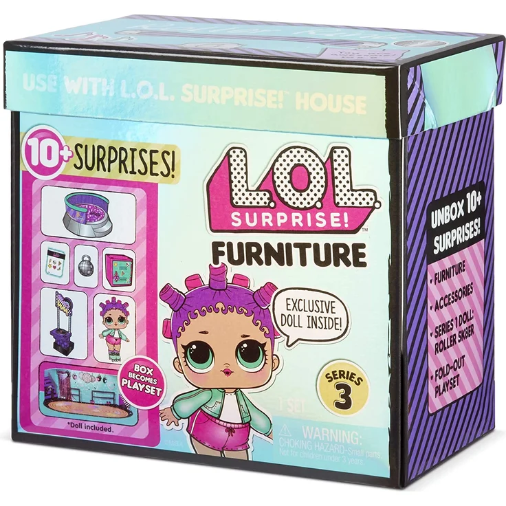 LOL Surprise Sammelpuppen für Mädchen - Mit 10 Überraschungen & Accessoires - Roller Sk8er - Möbelserie 3 – Bild 6
