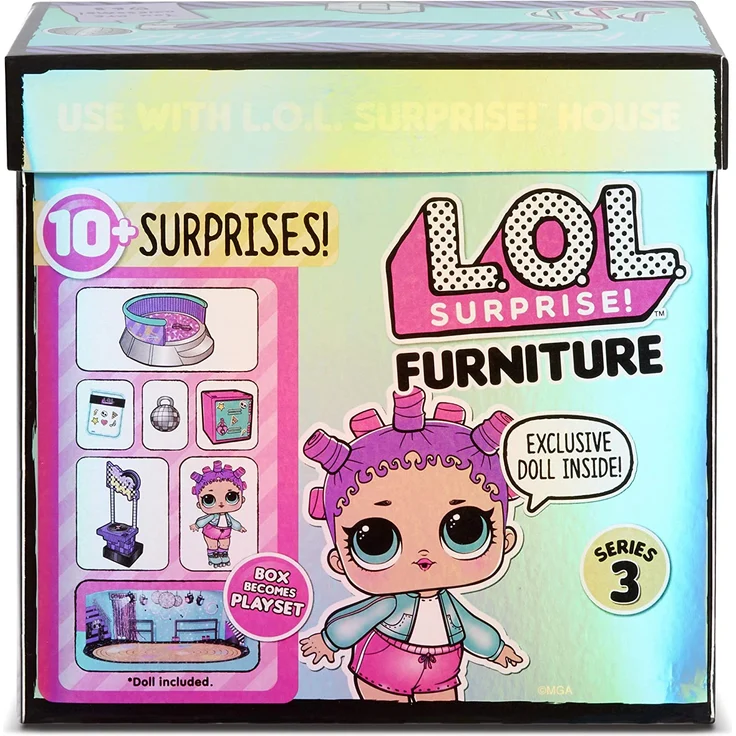 LOL Surprise Sammelpuppen für Mädchen - Mit 10 Überraschungen & Accessoires - Roller Sk8er - Möbelserie 3 – Bild 4