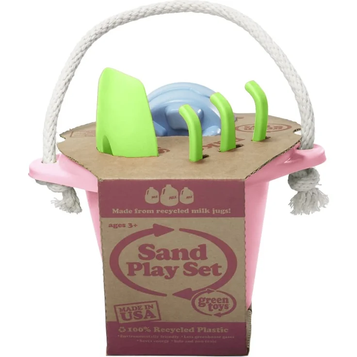 Green Toys Sandspielset Sandspielzeug, pink – Bild 2