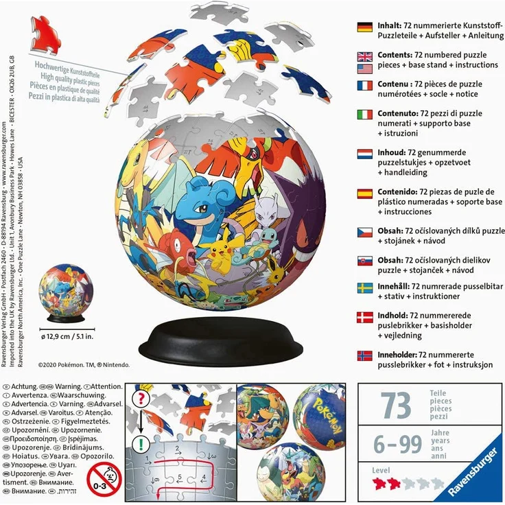 Ravensburger 3D Pokémon Puzzleball – Bild 4