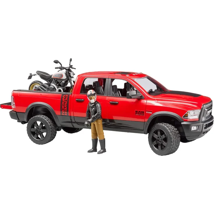 Bruder 02502 'RAM 2500 Power Wagon mit Ducati Desert Sled und Fahrer', 1:16, ab 4 Jahren – Bild 7
