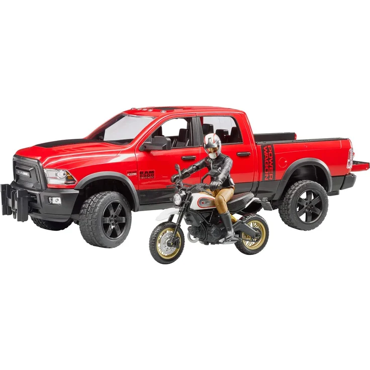 Bruder 02502 'RAM 2500 Power Wagon mit Ducati Desert Sled und Fahrer', 1:16, ab 4 Jahren – Bild 5