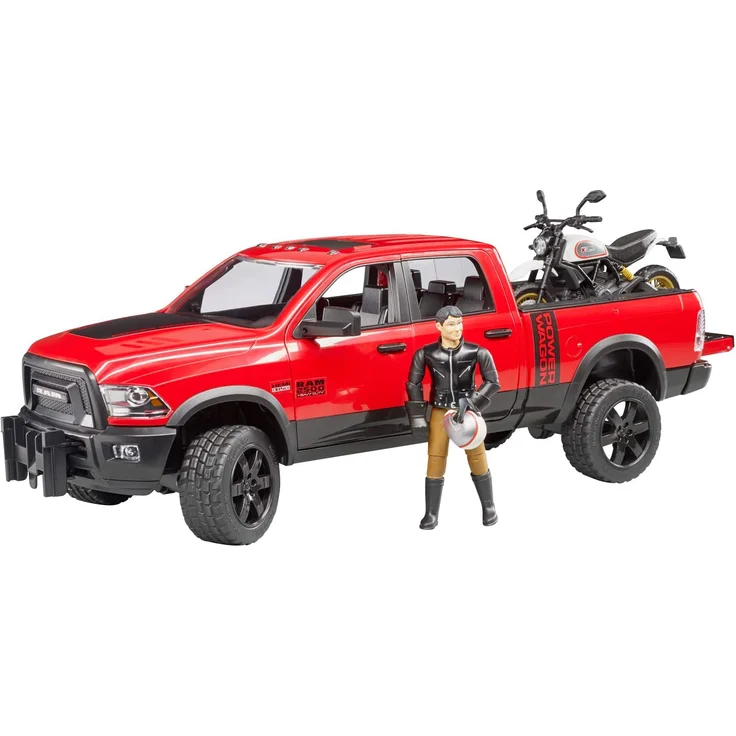 Bruder 02502 'RAM 2500 Power Wagon mit Ducati Desert Sled und Fahrer', 1:16, ab 4 Jahren – Bild 6