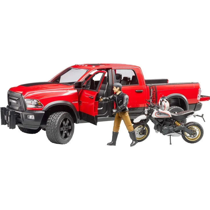 Bruder 02502 'RAM 2500 Power Wagon mit Ducati Desert Sled und Fahrer', 1:16, ab 4 Jahren – Bild 4
