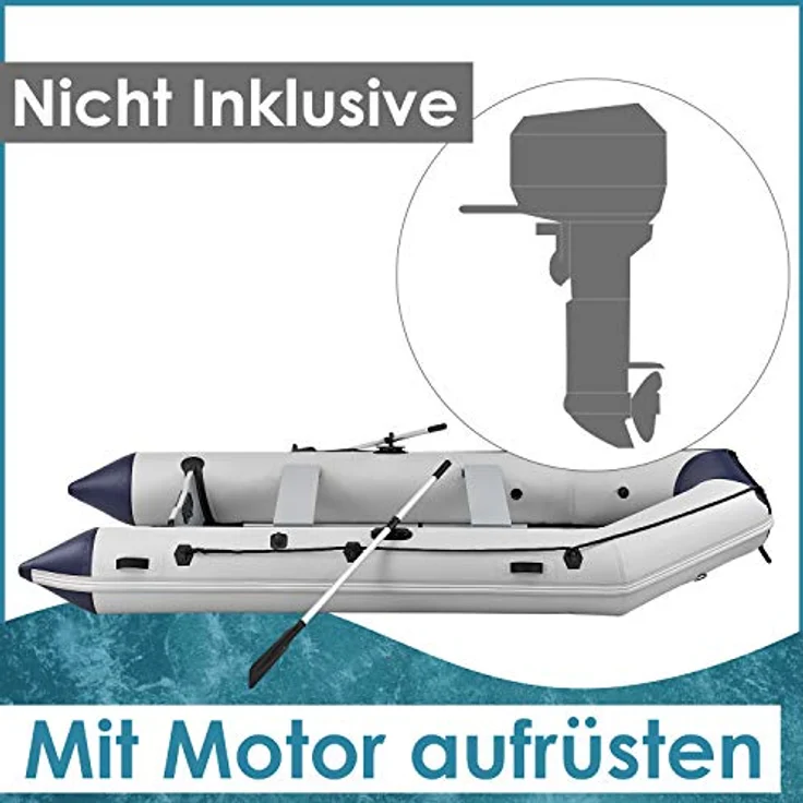 ArtSport 'Schlauchboot 3,80 m mit 2 Sitzbänken', für 6 Personen, inkl. Paddel, Luftpumpe, Tragetasche und 5x Aluminium-Böden – Bild 12