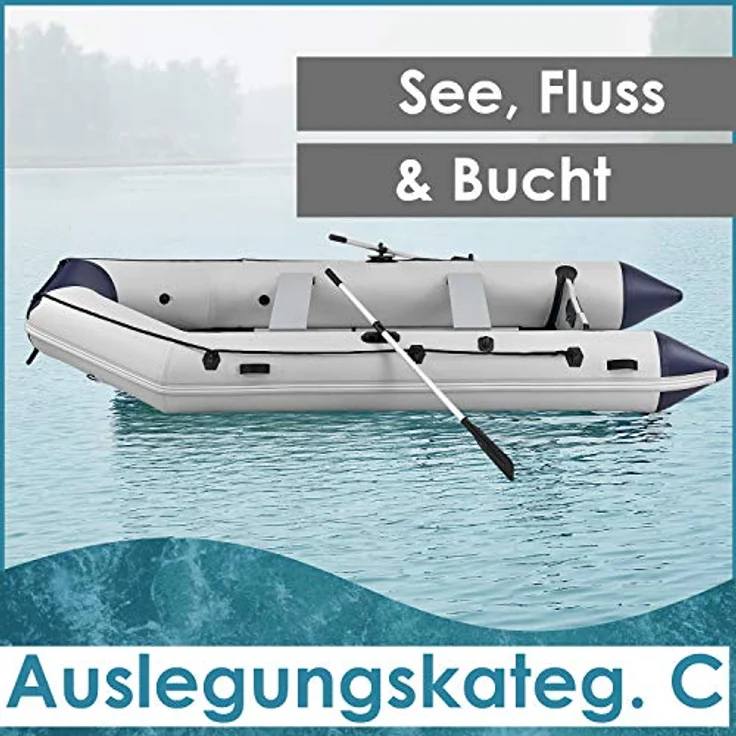 ArtSport 'Schlauchboot 3,80 m mit 2 Sitzbänken', für 6 Personen, inkl. Paddel, Luftpumpe, Tragetasche und 5x Aluminium-Böden – Bild 8