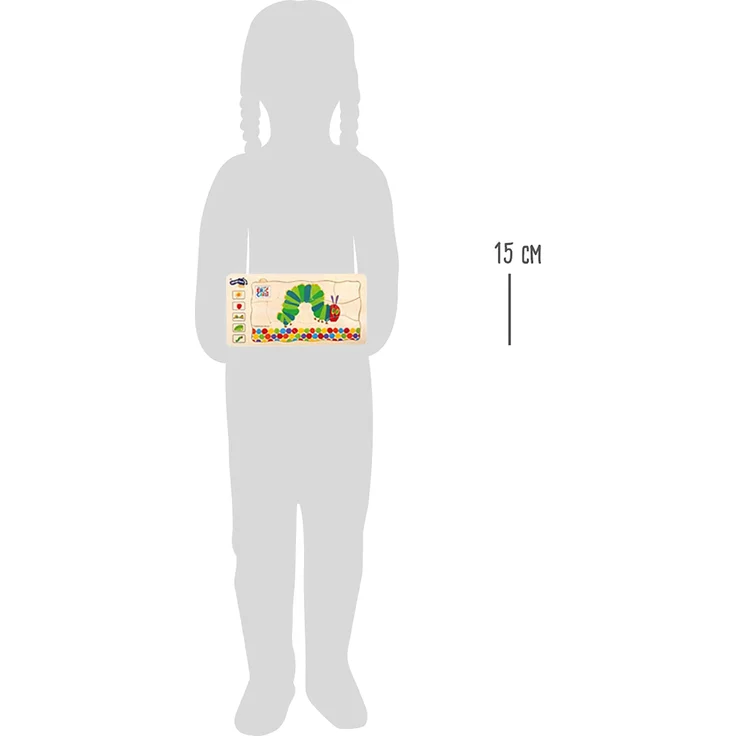 small foot 10431 Schichtenpuzzle "Raupe Nimmersatt" aus Holz, 5 Schichten mit unterschiedlichen Motiven, ab 3 Jahren – Bild 8