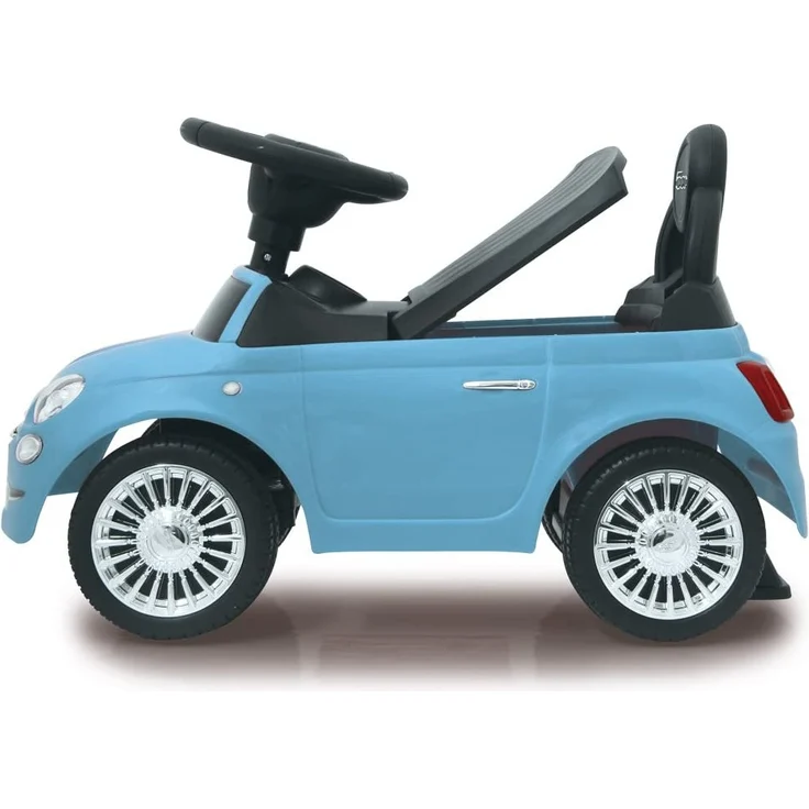 Jamara 460327 - Rutscher Fiat 500 blau - offiziell lizenziert, Kofferraum unter der Sitzfläche, Schub- und Haltegriff, verschiedene Sounds, Hupe, originalgetreue Optik, wertige Verarbeitung – Bild 3