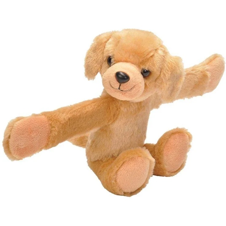 Wild Republic Huggers Schnapparmband Kuscheltier, Plüschtier, Gelber Labrador 20 cm – Bild 1