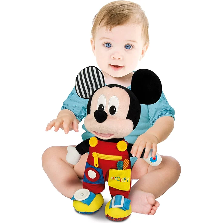 Clementoni 17224 Abilities Plush Disney Baby Plüsch-Mickey, Mehrfarben – Bild 3