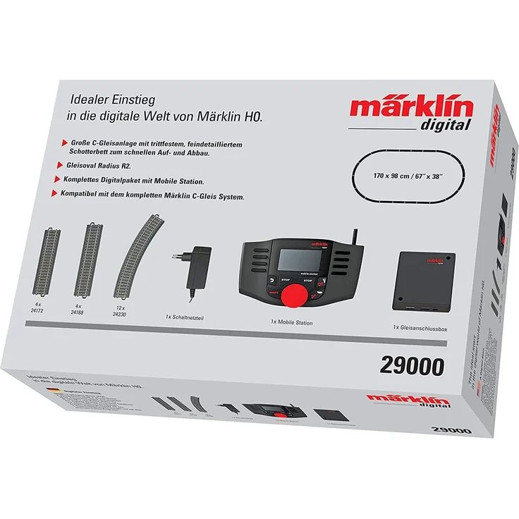 Mrklin 29000 H0 Set Digitaler Einstieg - Mobile Station Set + C-Gleise – Bild 1