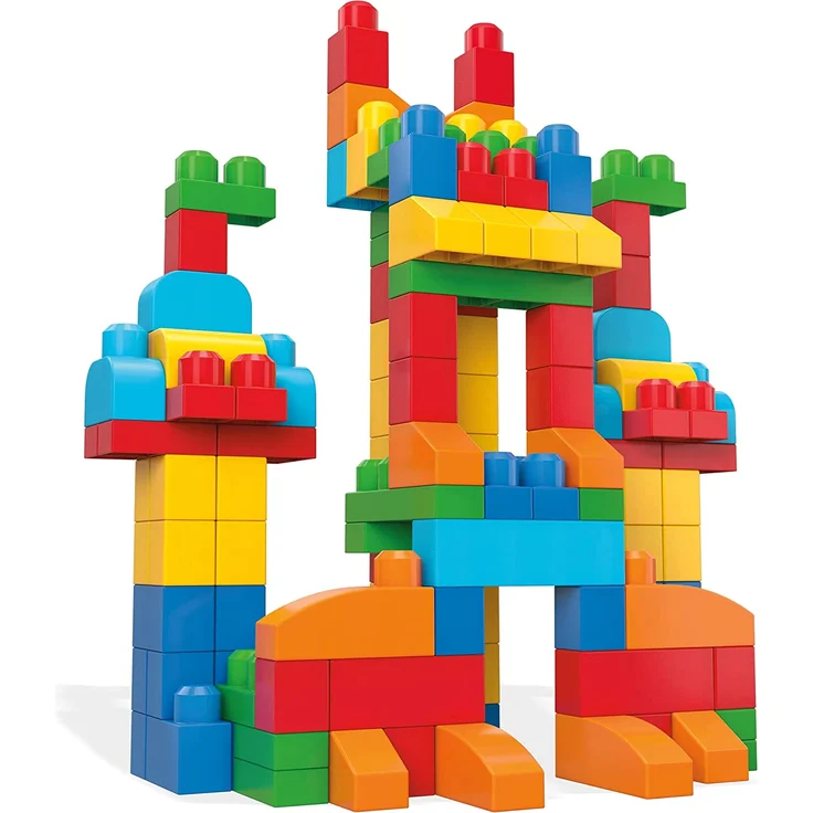 MEGA Bloks CNM43 - Bausteinebeutel, Deluxe 150 Teile, bunt, Spielzeug ab 1 Jahr – Bild 4