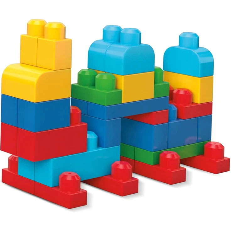 MEGA Bloks CNM43 - Bausteinebeutel, Deluxe 150 Teile, bunt, Spielzeug ab 1 Jahr – Bild 7