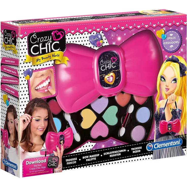 Clementoni - 15223 - Crazy Chic - Schleifenschminkkasten