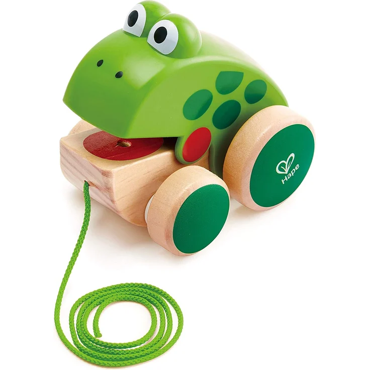Hape E0361 Nachziehfrosch Fridolin, Mehrfarbig – Bild 2