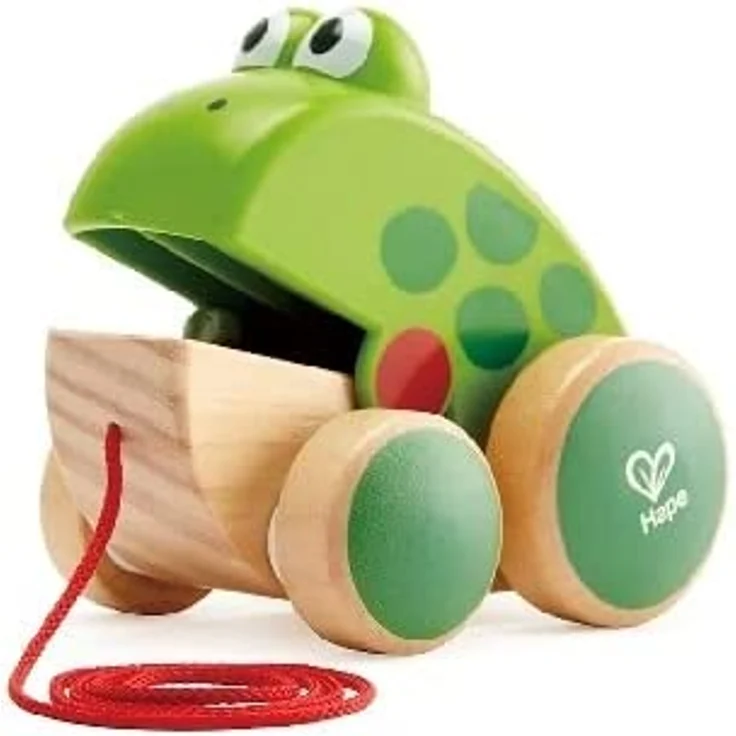 Hape E0361 Nachziehfrosch Fridolin, Mehrfarbig – Bild 5