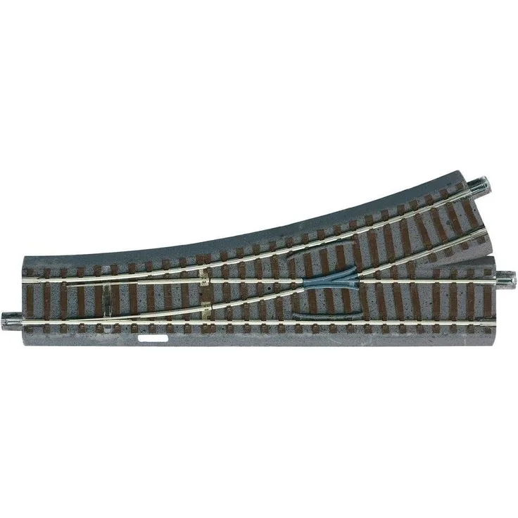61140 H0 Roco geoLINE (mit Bettung) Weiche, Links 200 mm 22.5 ° 502.7 mm