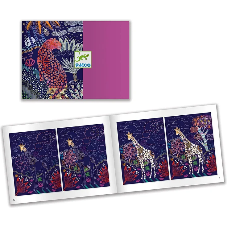 Djeco Kratzbilder Üppige Natur, Multicolour – Bild 4
