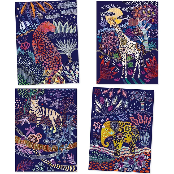 Djeco Kratzbilder Üppige Natur, Multicolour – Bild 3