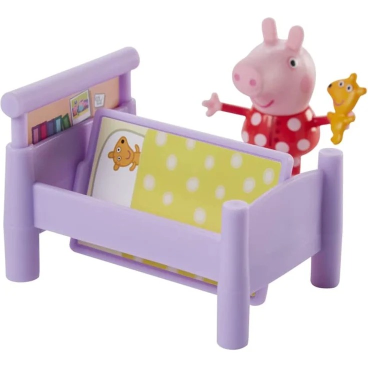Hasbro F25275X0 Peppa Pig Peppa`s Adventures Schlafenszeit bei Peppa Wutz, Vorschulspielzeug, Peppa Wutz Figur und 5 Acc – Bild 4