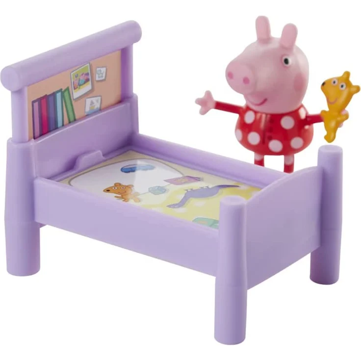 Hasbro F25275X0 Peppa Pig Peppa`s Adventures Schlafenszeit bei Peppa Wutz, Vorschulspielzeug, Peppa Wutz Figur und 5 Acc – Bild 5