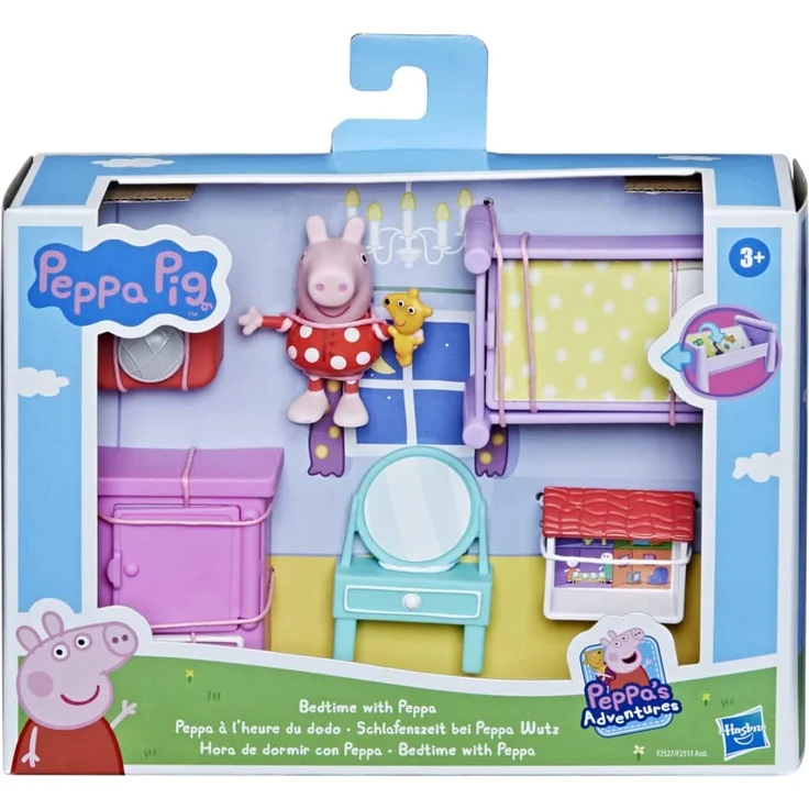 Hasbro F25275X0 Peppa Pig Peppa`s Adventures Schlafenszeit bei Peppa Wutz, Vorschulspielzeug, Peppa Wutz Figur und 5 Acc – Bild 7
