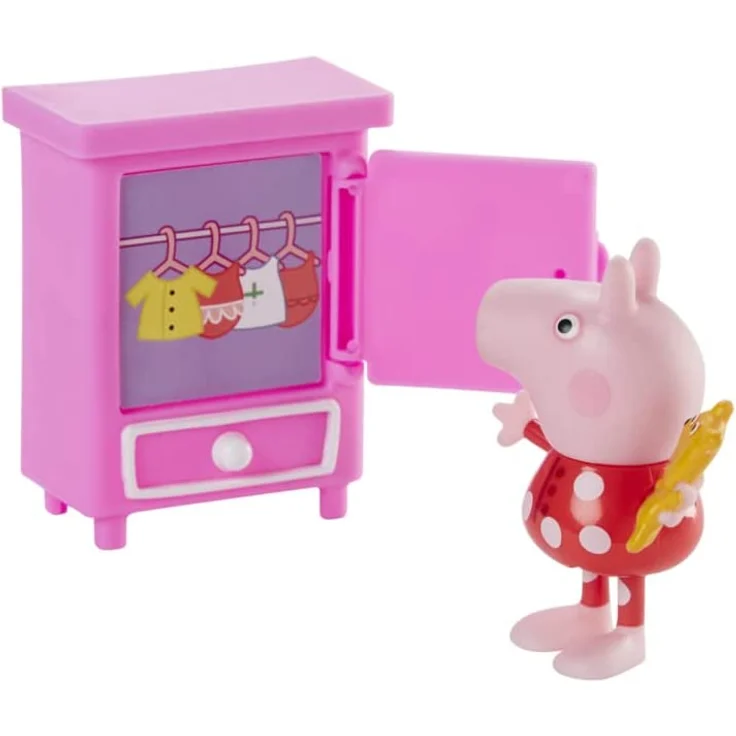 Hasbro F25275X0 Peppa Pig Peppa`s Adventures Schlafenszeit bei Peppa Wutz, Vorschulspielzeug, Peppa Wutz Figur und 5 Acc – Bild 3