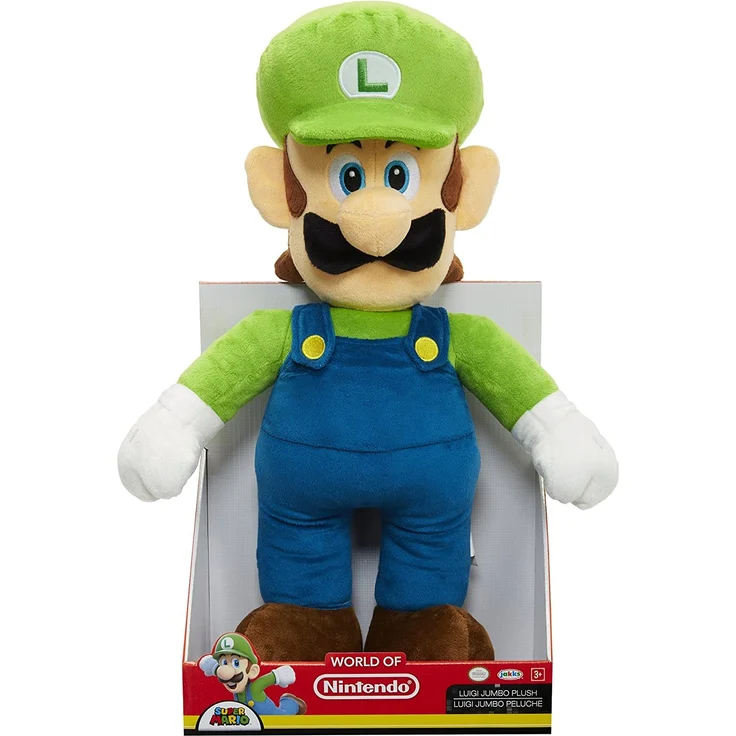 Luigi Jumbo Plüschfigur World of Nintendo 50 cm – Bild 3