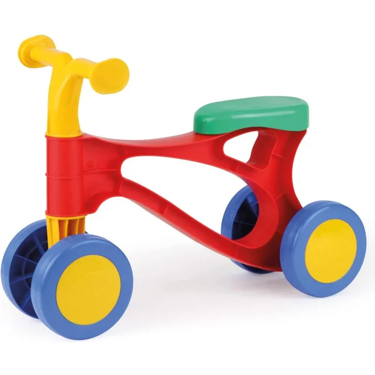 Lena 7165 Lauflernroller My First Scooter, Laufrad bunt, Sitzroller mit Stahlachsen, Lauflernrad zum Balance und Laufen trainieren, Lauflernhilfe Roller für Kleinkinder ab 18 Monate