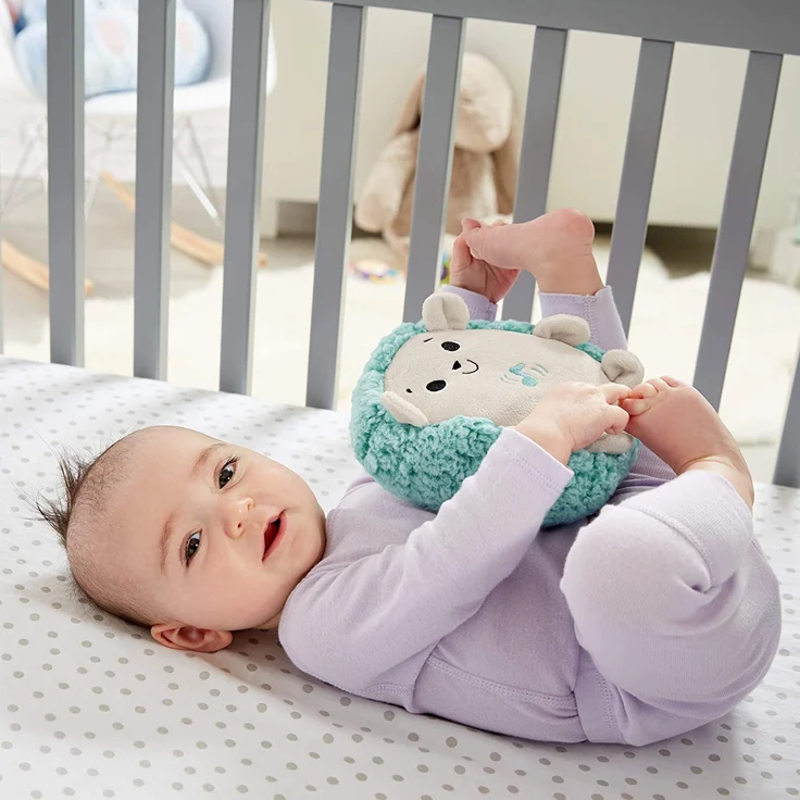Fisher-Price FXC58 - Schlaf-Igel Spieluhr aus Plüsch, Einschlafhilfe für Babys, Babyerstausstattung, ab  der Geburt – Bild 4