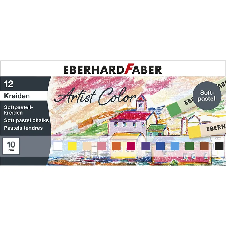 Eberhard Faber EFA Soft Pastellkreiden 12er Kartonetui