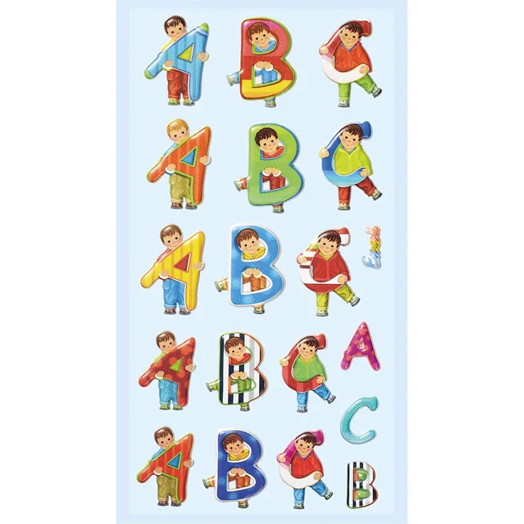 ROTH Soft-Sticker Girl & Boy, 10x20 cm, 19 Teile