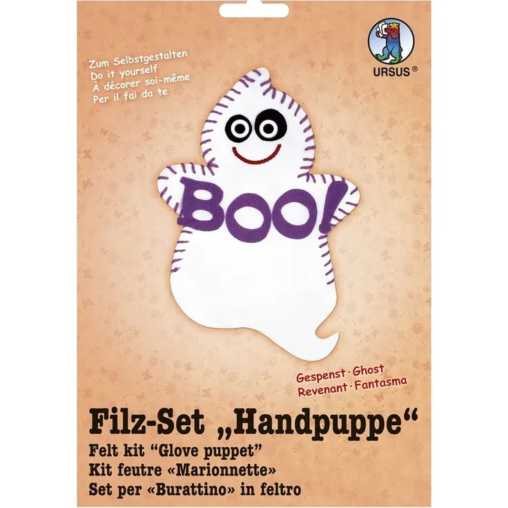 Ursus 39560009 - Filzset Handpuppe, Gespenst