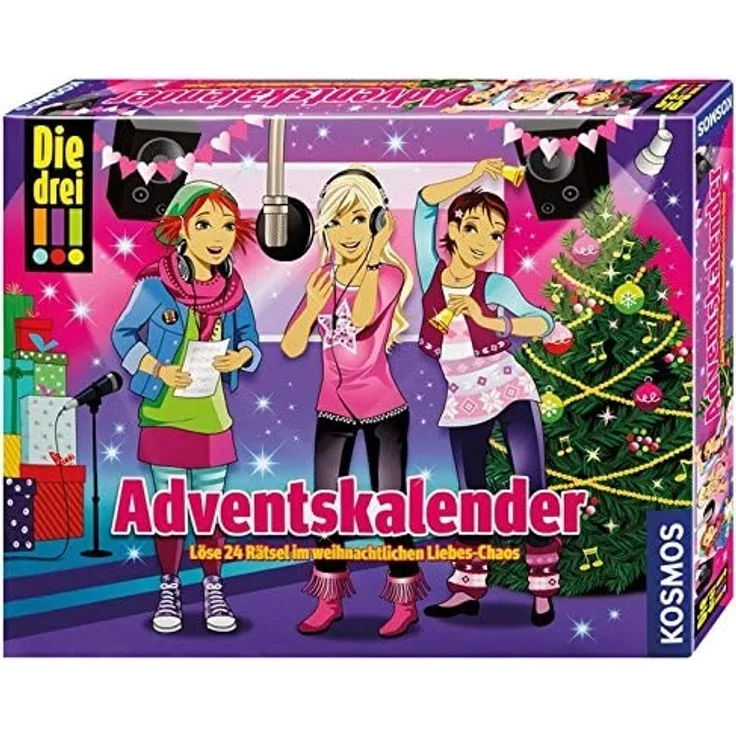 Kosmos 631895 - Die drei !!! Adventskalender 2015 - Löse 24 Rätsel im weihnachtlichen Liebes-Chaos